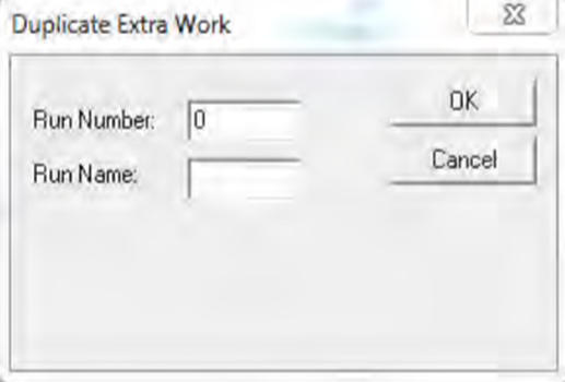 Duplicate Extra work