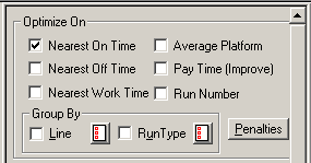 Optimize On options on Auto tab