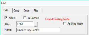 Edit dialog box with the warning message