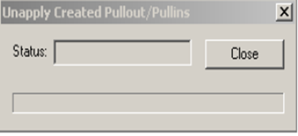 Unapply Create Pullout/Pullin dialog box