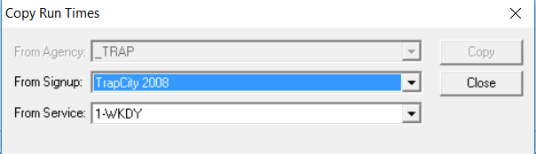 Copy Run Time Building
