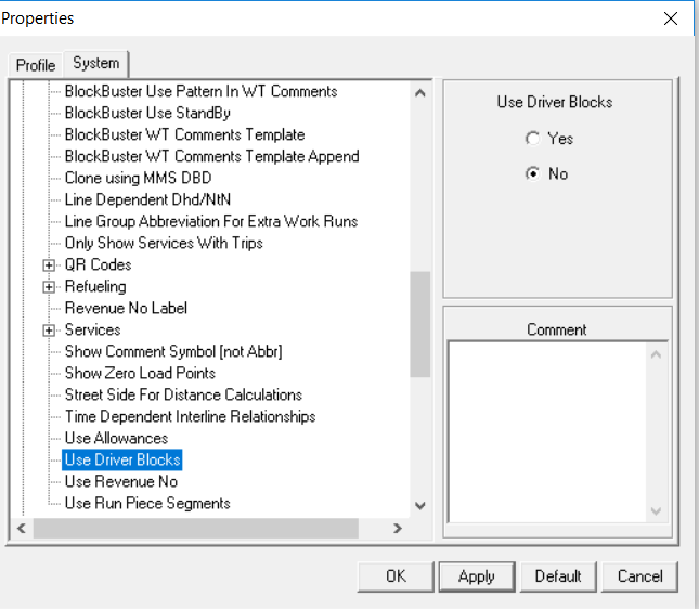 Use Driver Blocks option on FX Properties list