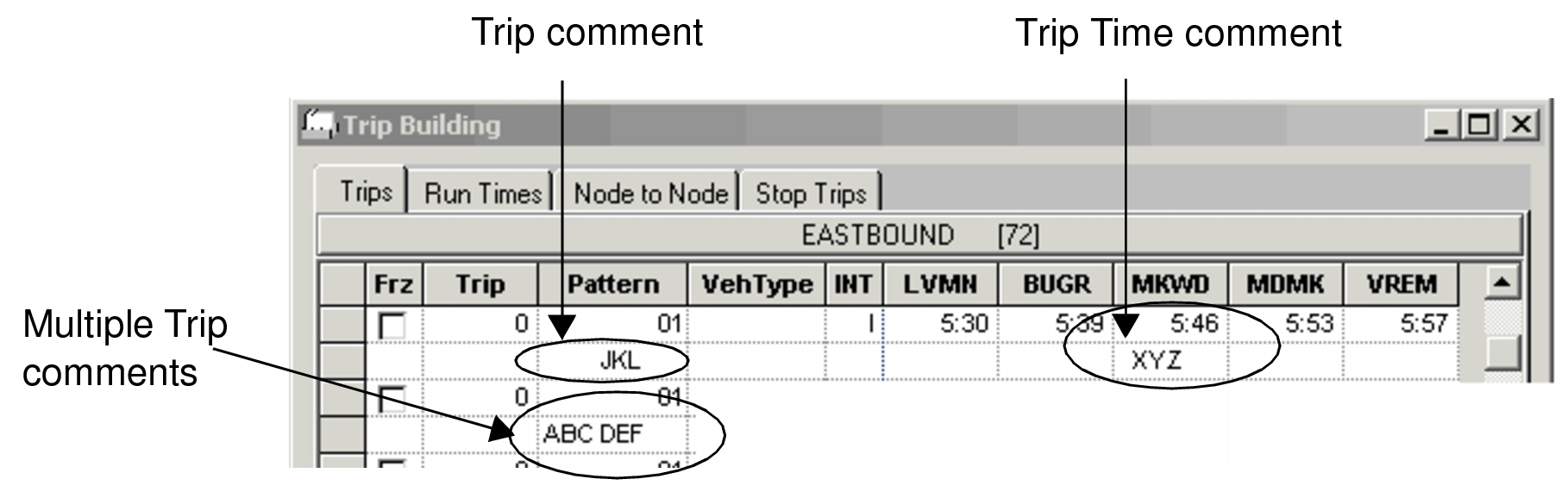 Sample multiple comments