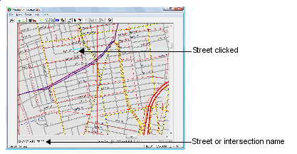 Map showing sample street name