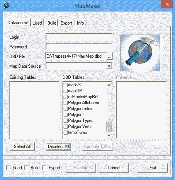 MapMaker screen with the Datasource tab open