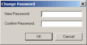 Change Password dialog box