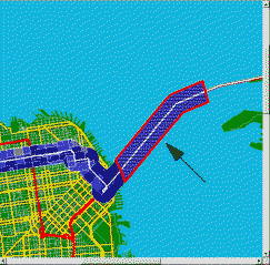 Polygon outlined in red