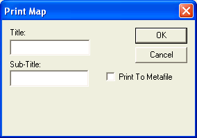 Print Map dialog box