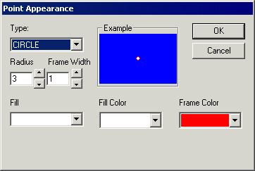 Point Appearance dialog box
