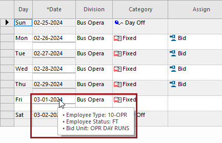 Employee Activity Screen with Employee Details Information