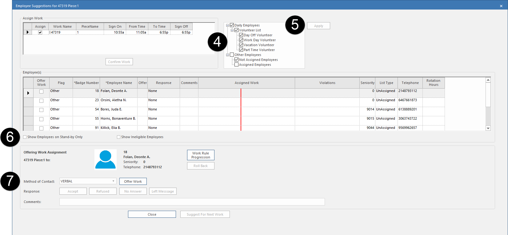 Employee Suggestions