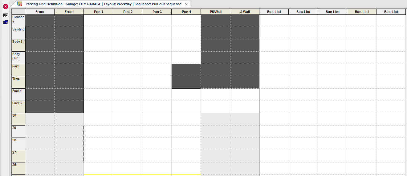 Parking Grid Definition