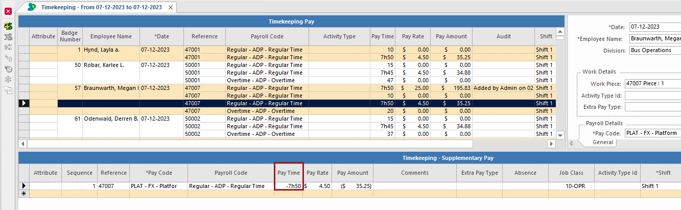 Example of a Reverse Transaction