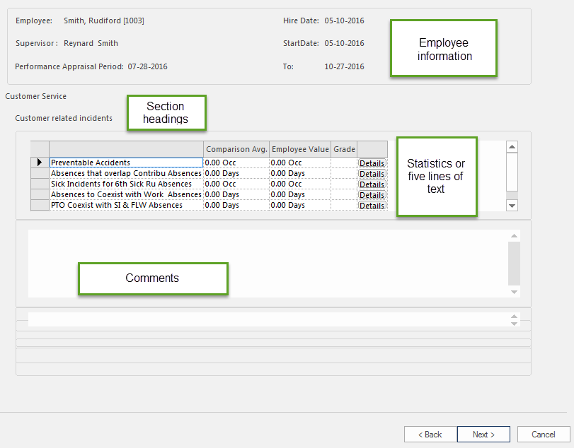 Employee Score Card Wizard
