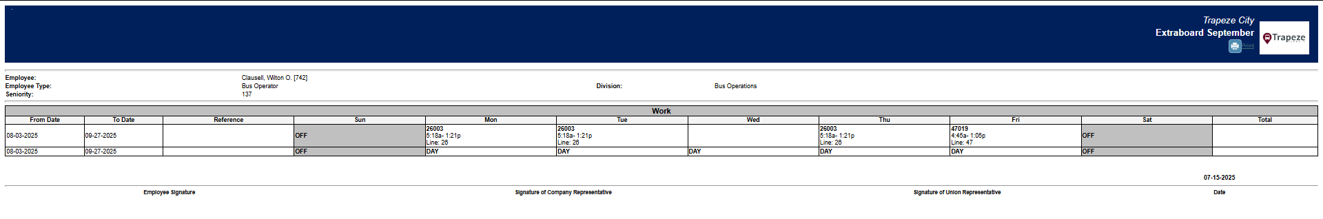 Operational Pick Slip Report