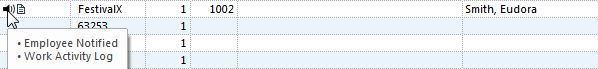 Employee Notified Attribute in Daily Activity Screen