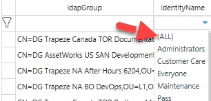 Mapping Filter Example