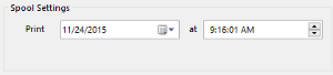 Spool Settings dialog box