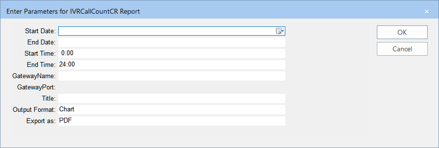IVR Call Count Report