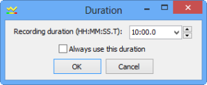 Duration Screen