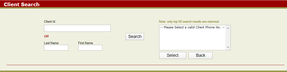 Search Add Notification