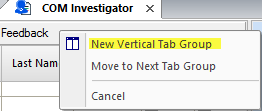 New Vertical Tab Group