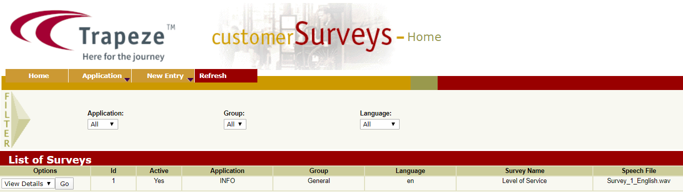 List Questions Screen