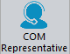 COM Representative button