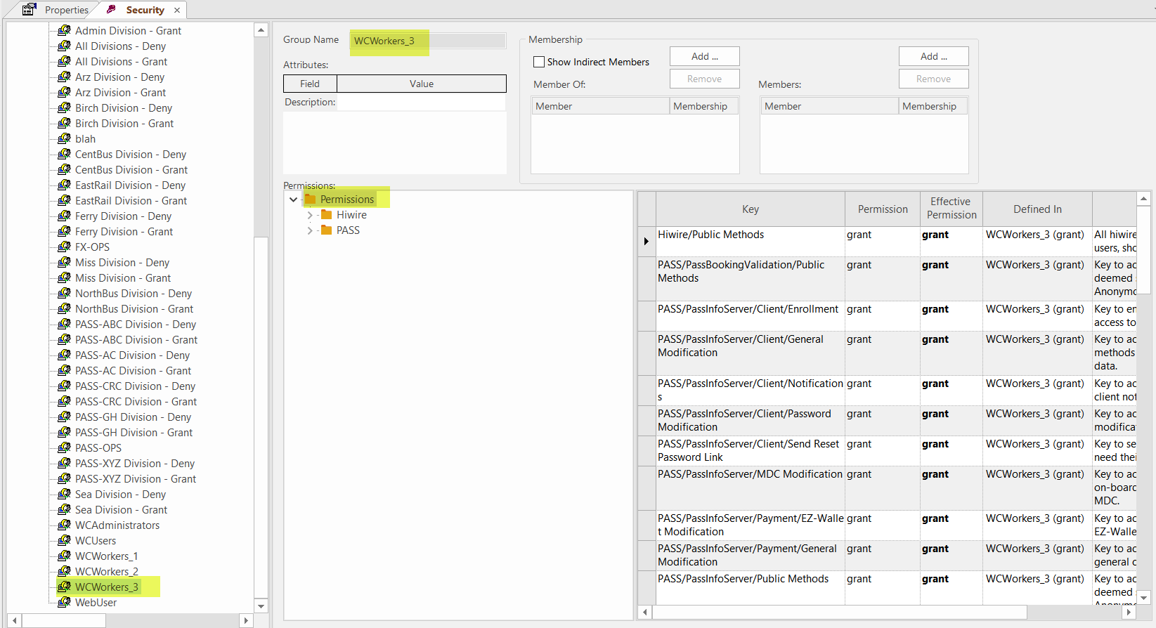 Sample imported group